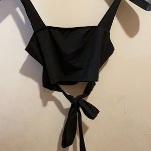Black crop top